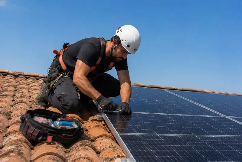 Maintenance et monitoring de panneaux solaires à Saint-André-de-Valborgne